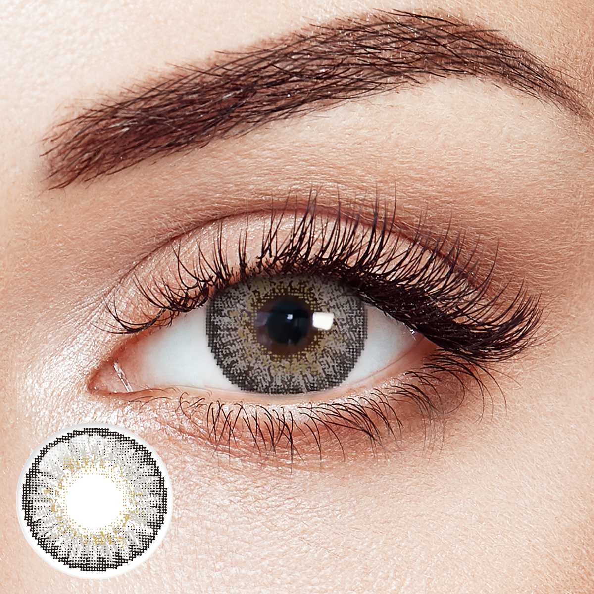 3-Tone Grey Yearly Contact Lenses