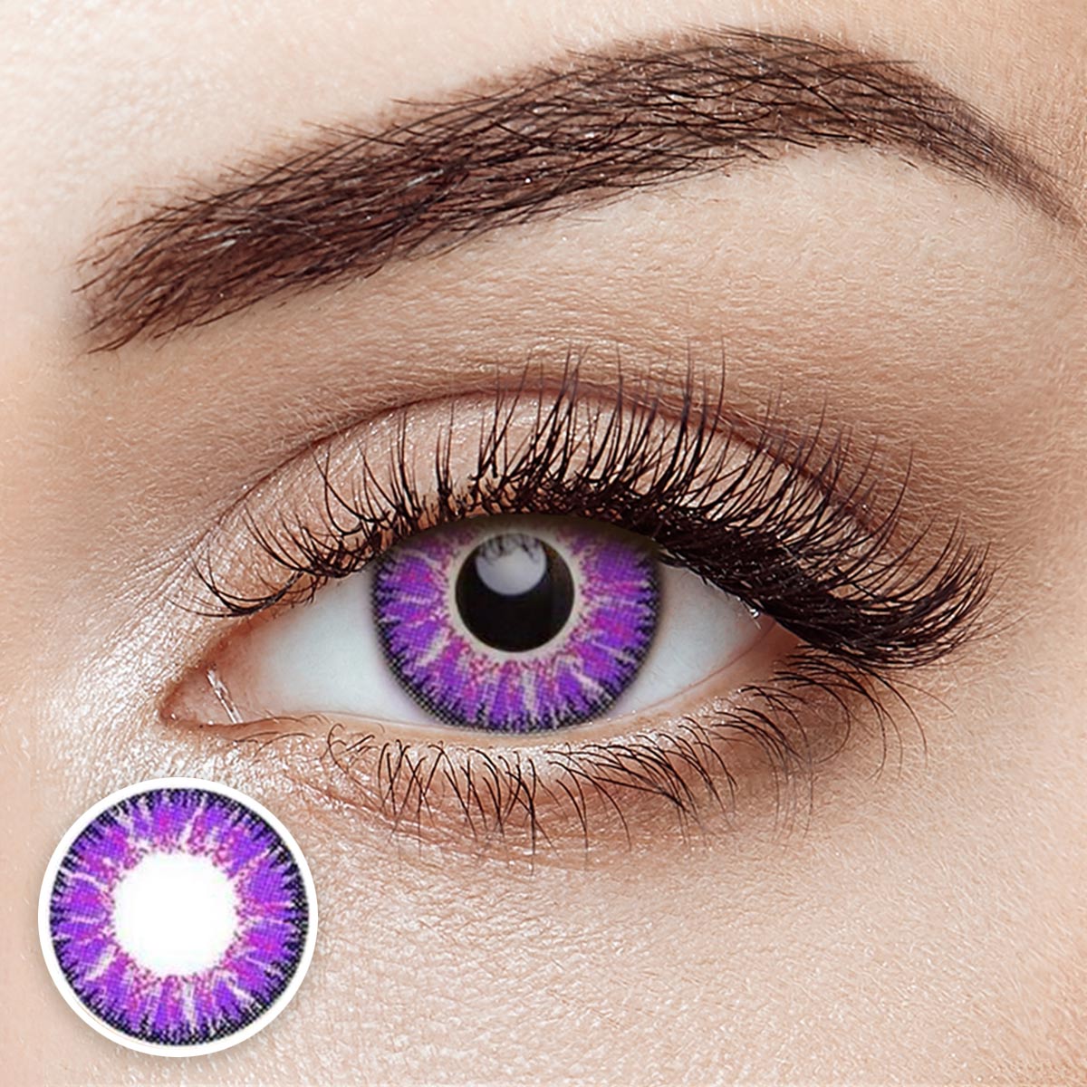 Vicka Purple Costume Yearly Contact Lenses
