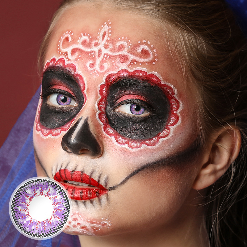Vicka Purple Halloween Contact Lenses