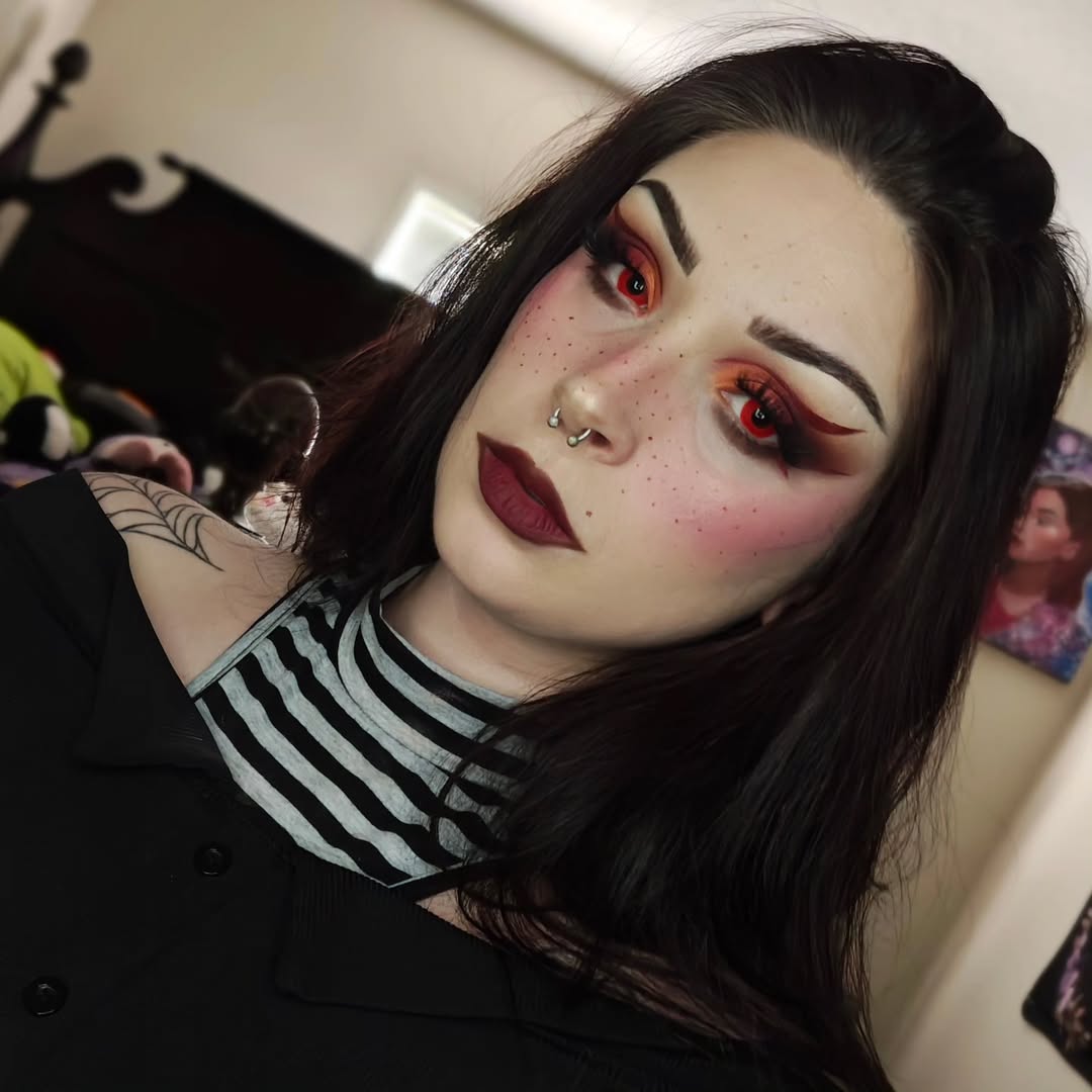 Pure Red Costume Contact Lenses