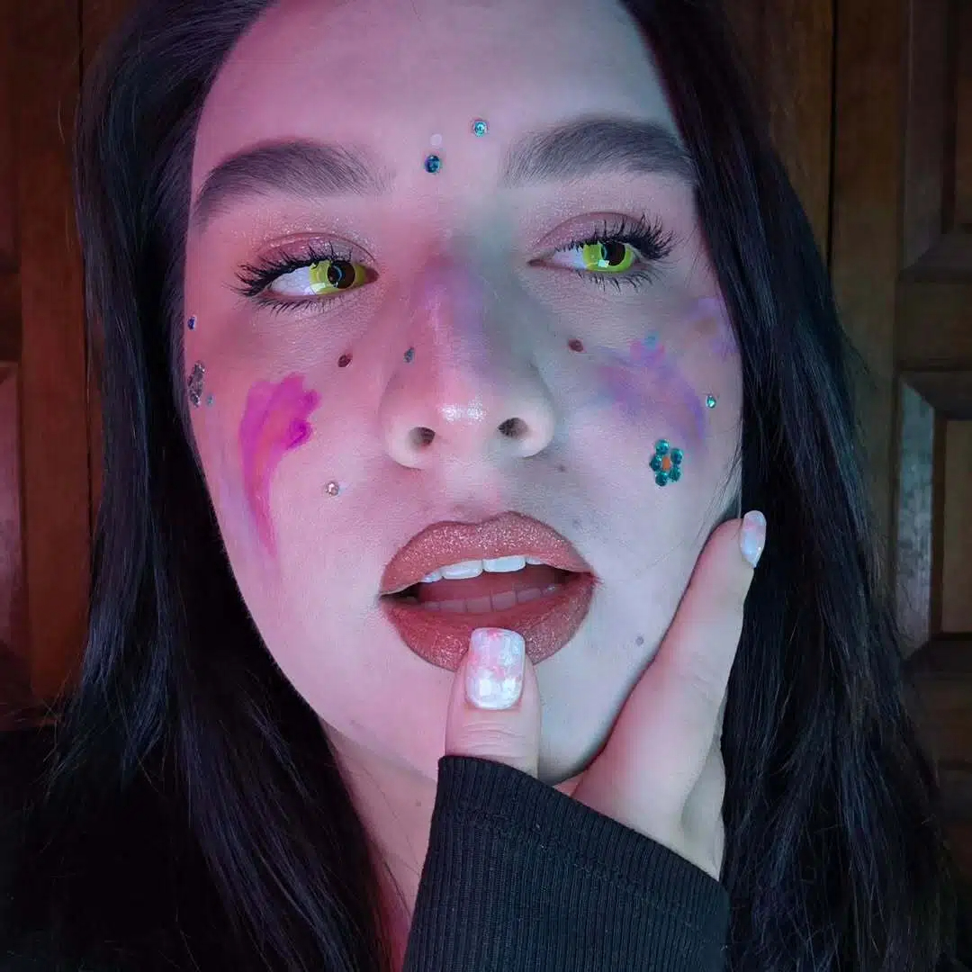 [US Warehouse] Pure Yellow Costume Contact Lenses