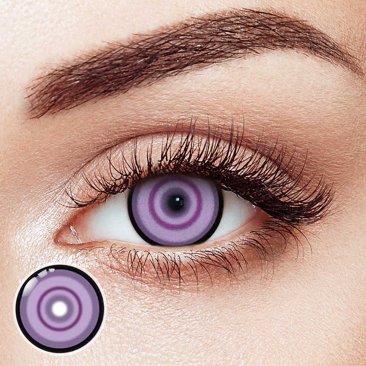 Swirl Purple Costume Contact Lenses