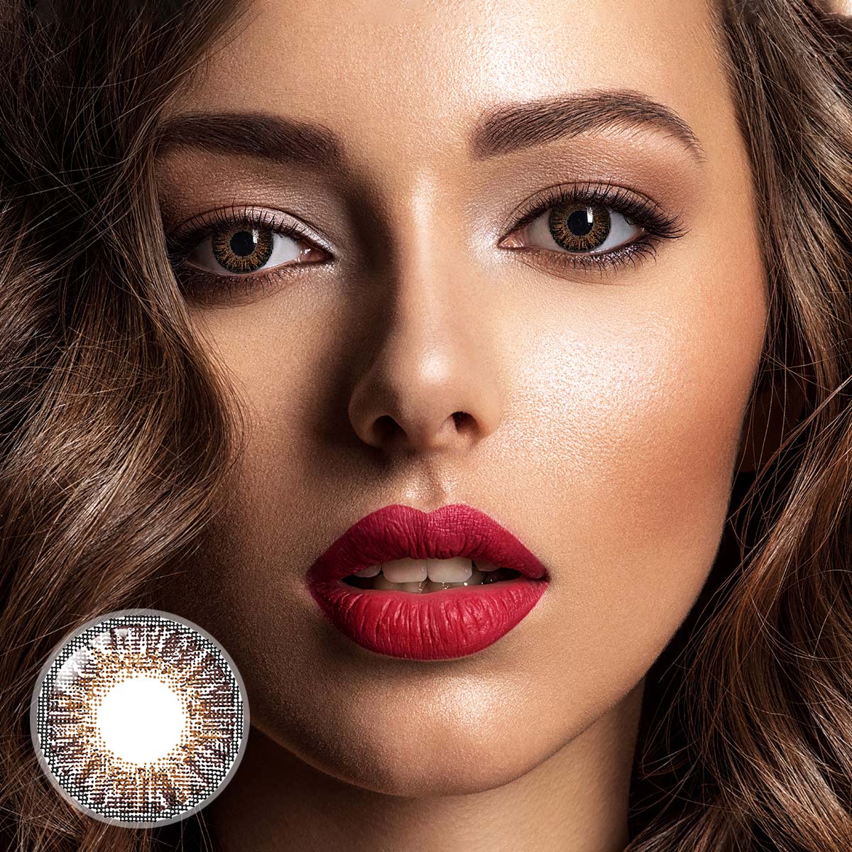 Star Brown Contact Lenses