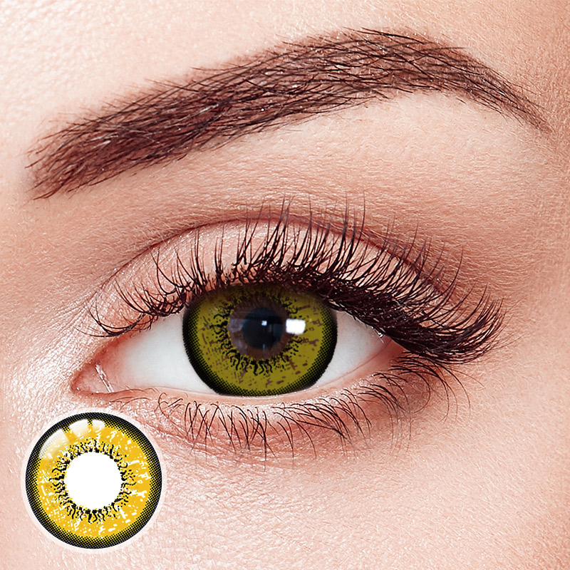 Flame Brown Yearly Contact Lenses