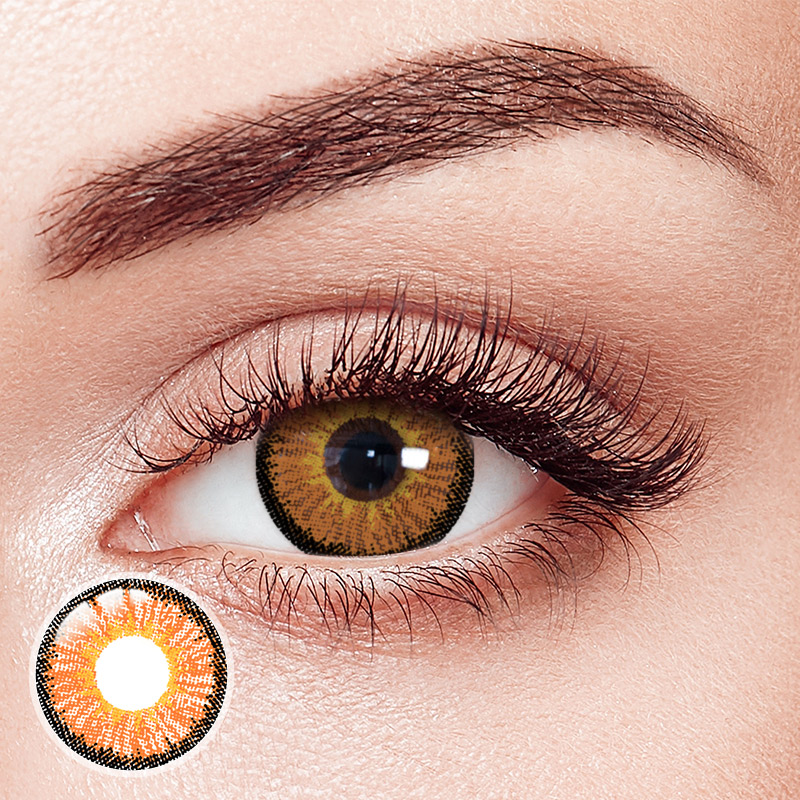 Neon Brown Contact Lenses