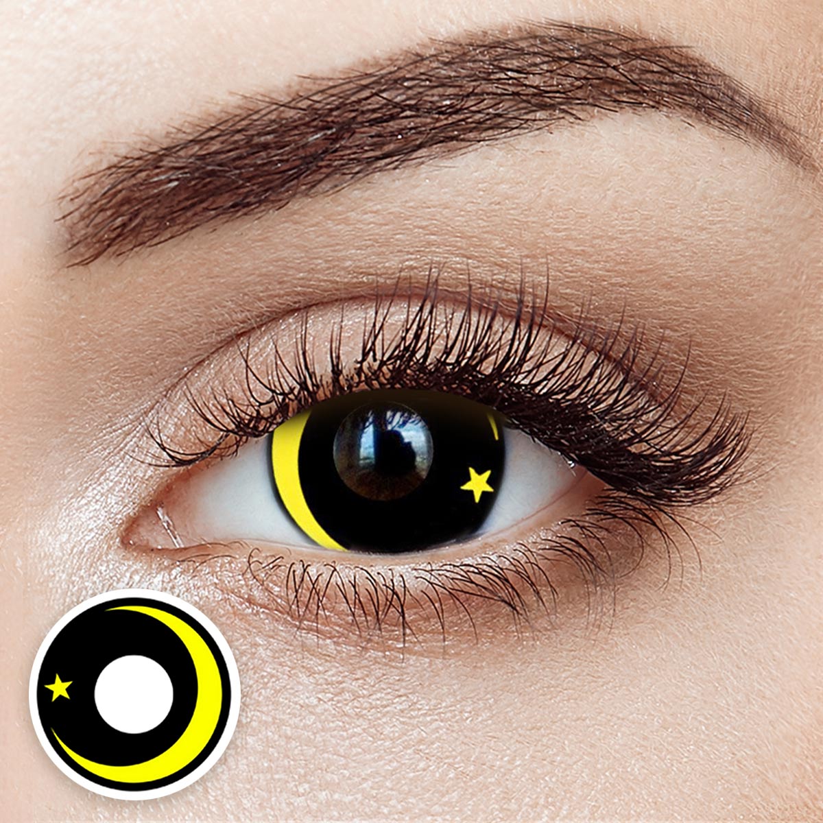 Moon Star-yellow Costume Contact Lenses