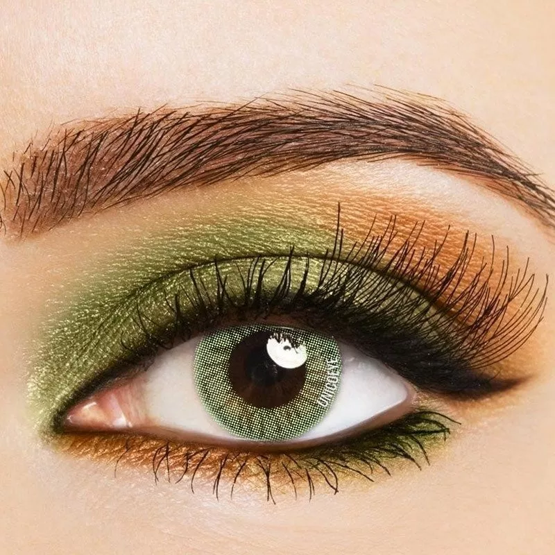 [US Warehouse] Sensual Emerald Green Prescription Monthly Contact Lenses
