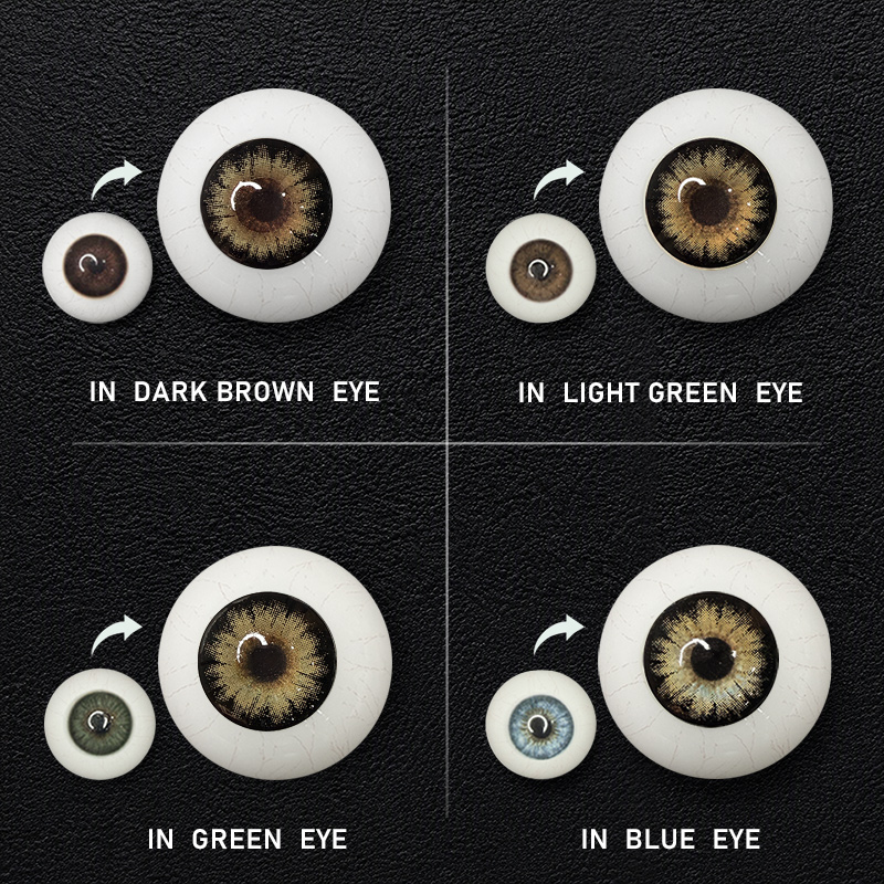 Supersize Brown Prescription 6 Months Contact Lenses