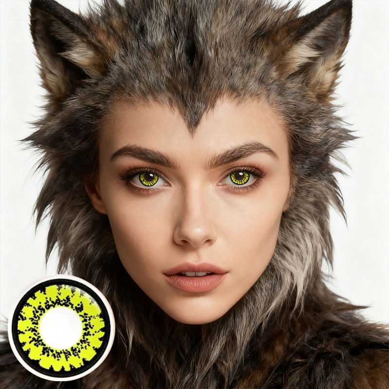 Spookshine Yellow Costume Yearly Contact Lenses