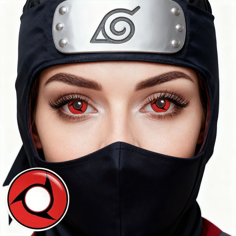 Sweety Sharingan Red Costume Yearly Contact Lenses