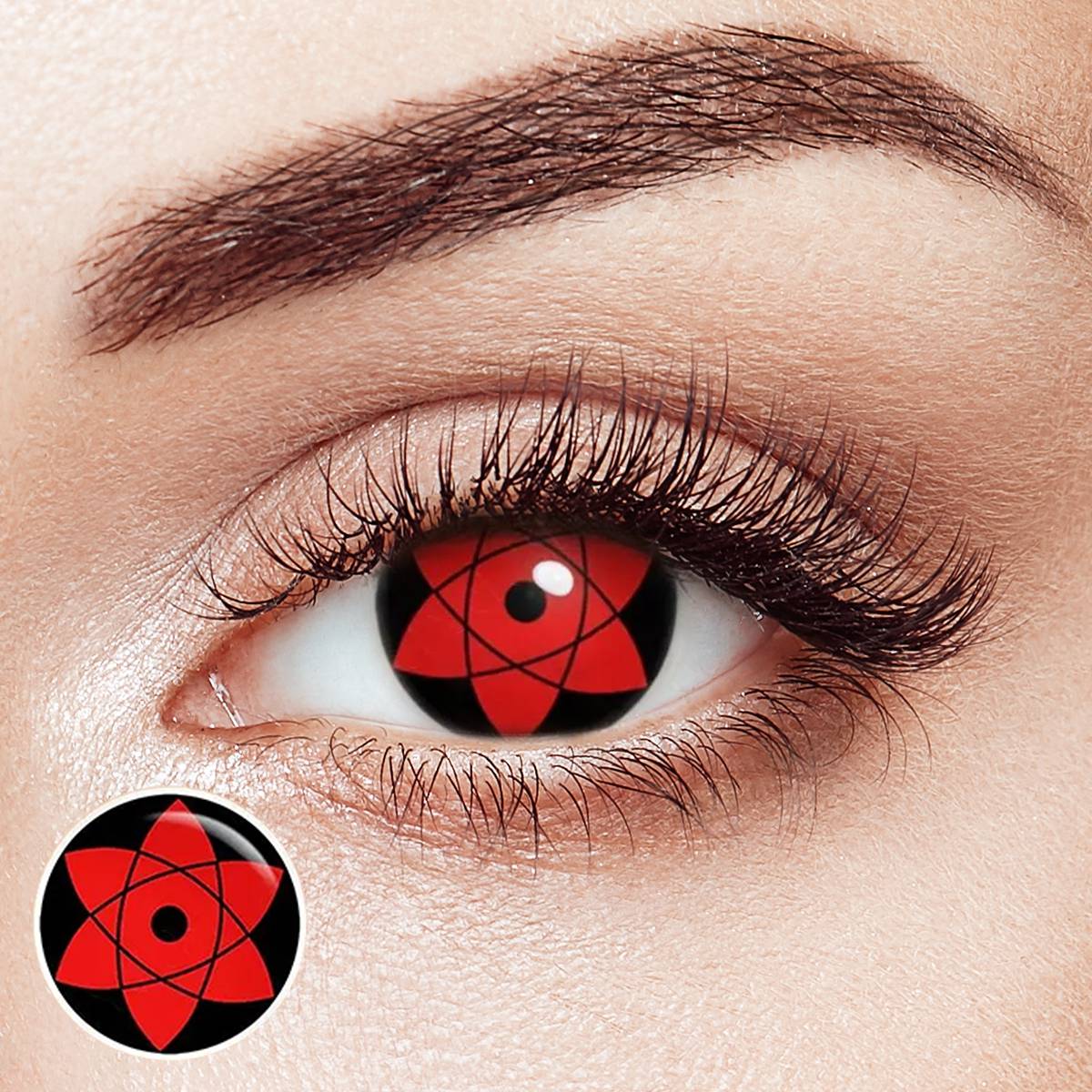 Hexagram Red Costume Yearly Contact Lenses