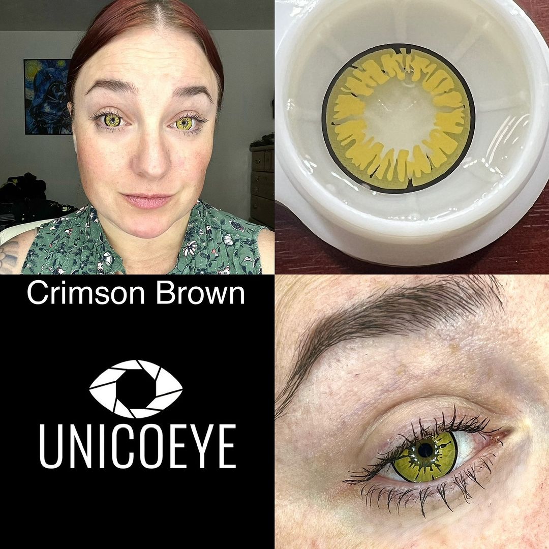 Crimson Brown Costume Yearly Contact Lenses