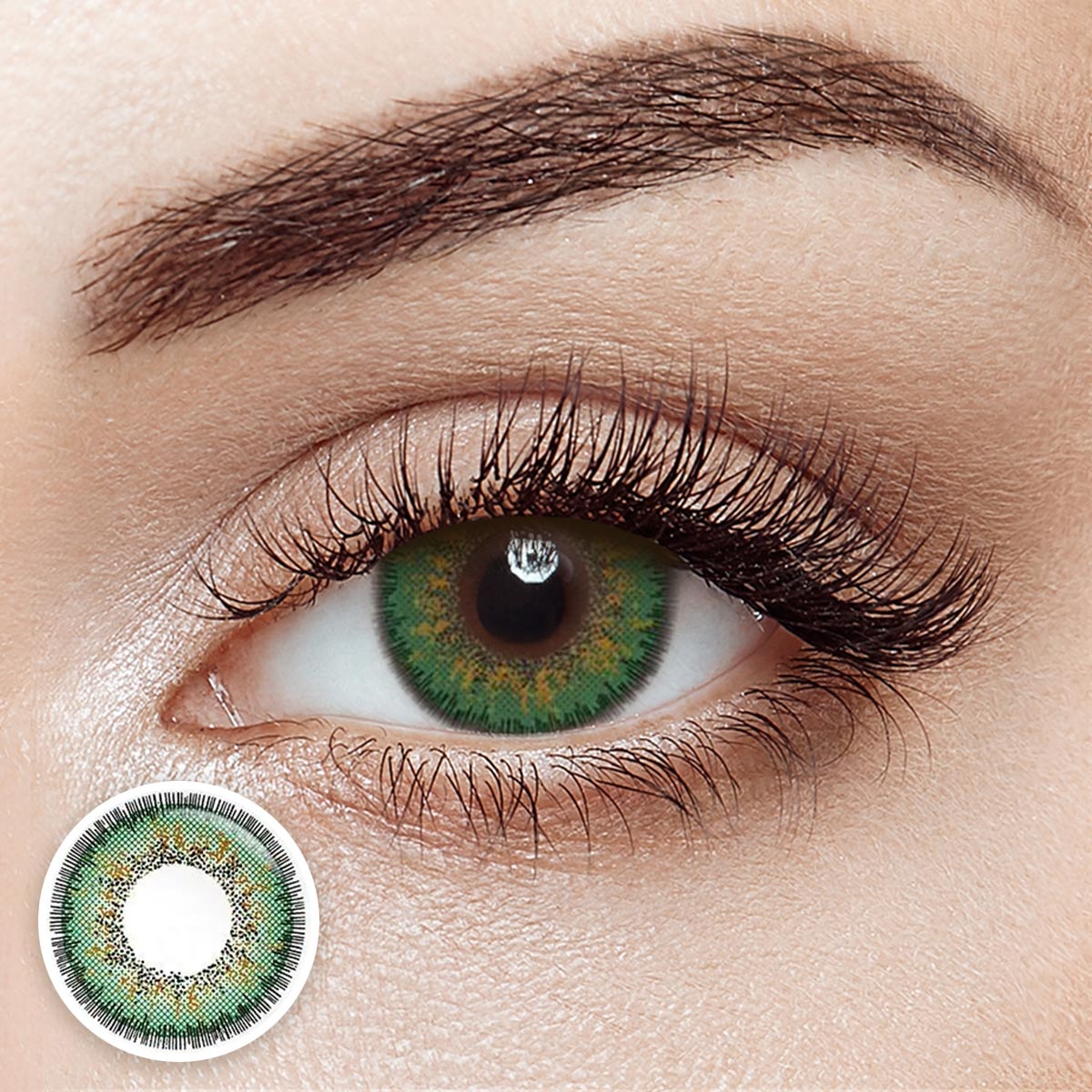 [US Warehouse] Tosca Three Tone Green Costume Yearly Contact Lenses