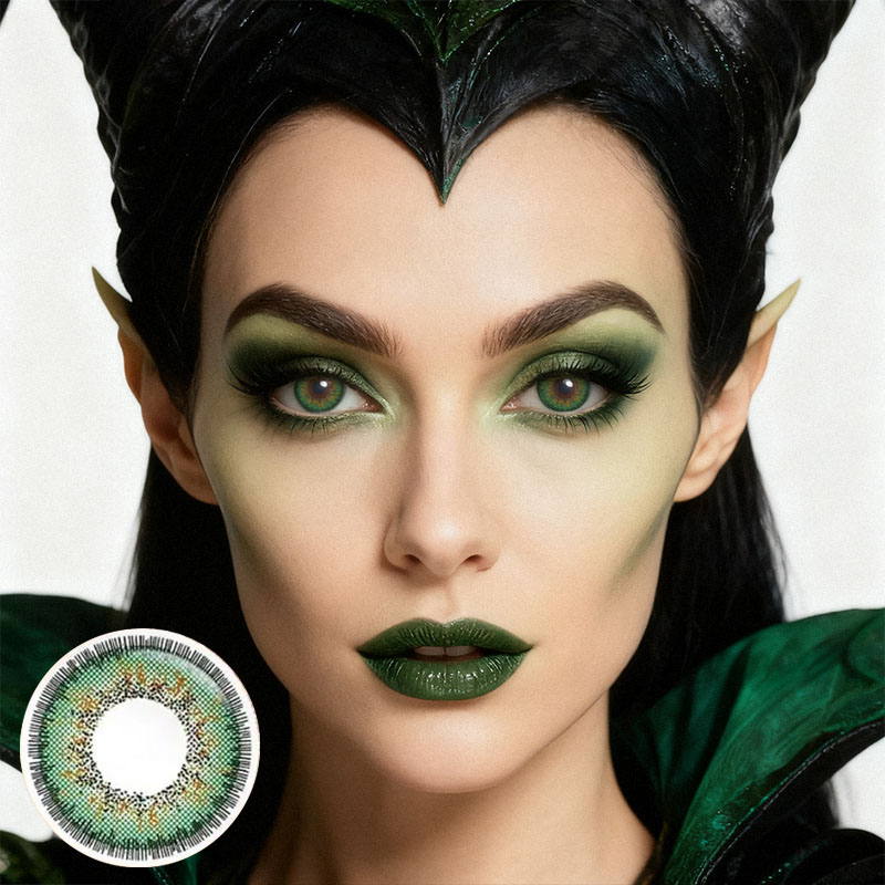 [US Warehouse] Tosca Three Tone Green Costume Yearly Contact Lenses