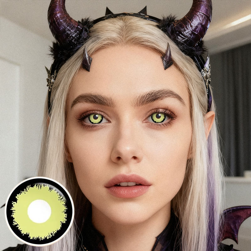 Vassen Green Costume Yearly Contact Lenses