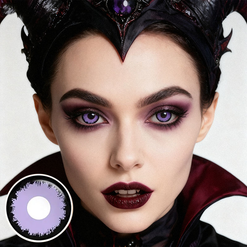Vassen Purple Costume Yearly Contact Lenses