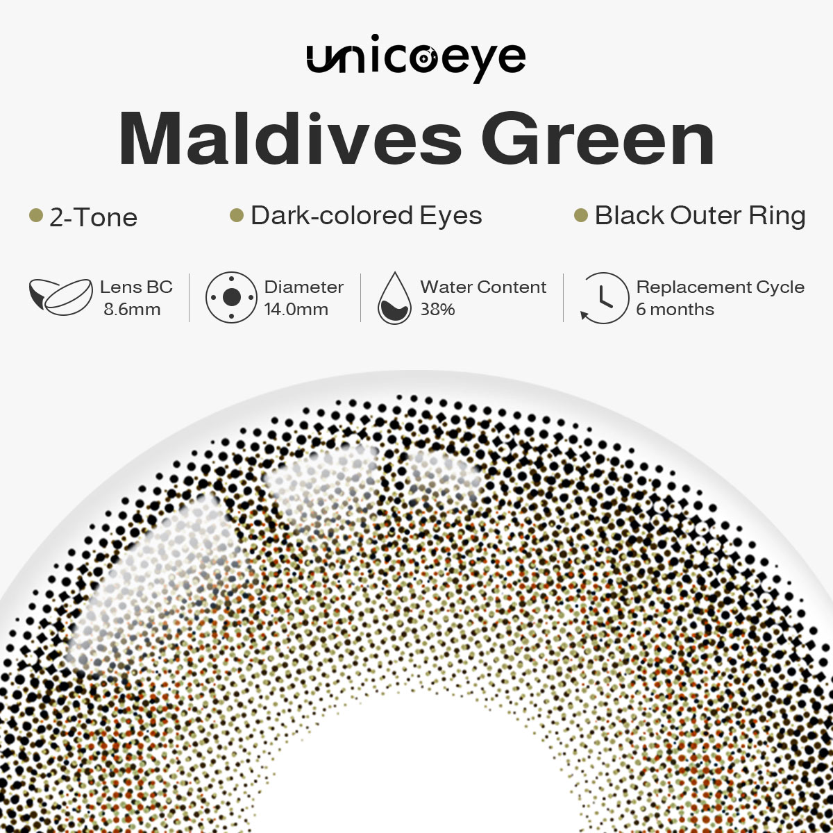 Maldives Green 6 Months Contact Lenses