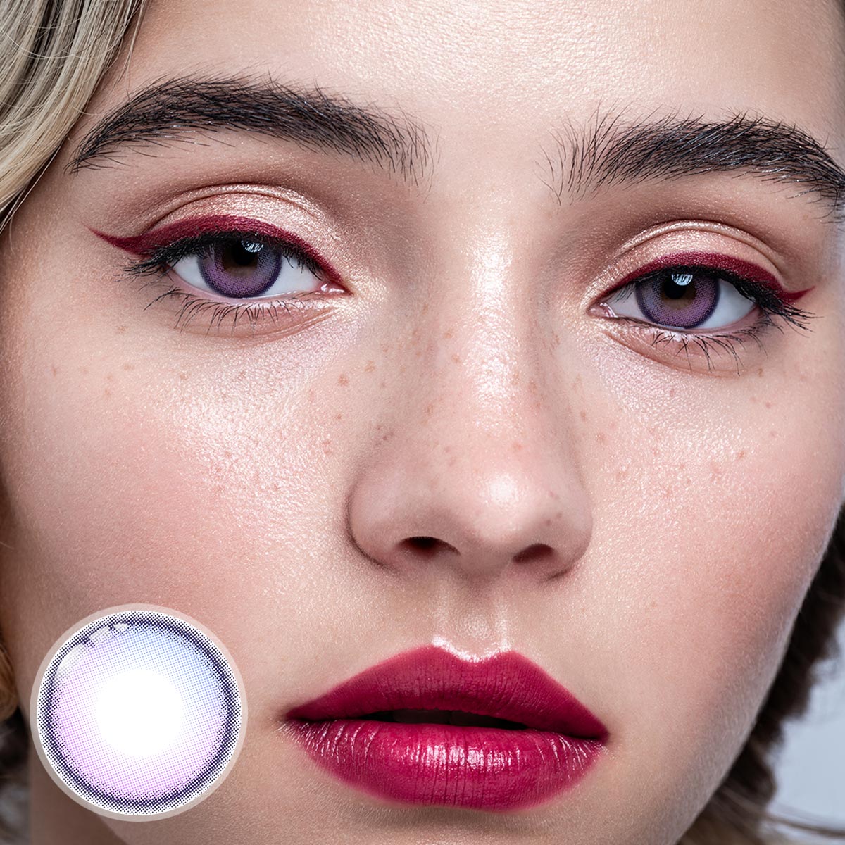 Halo Purple 6 Months Contact Lenses