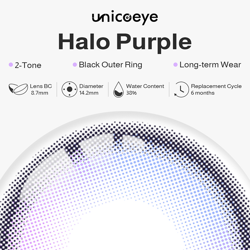 Halo Purple 6 Months Contact Lenses