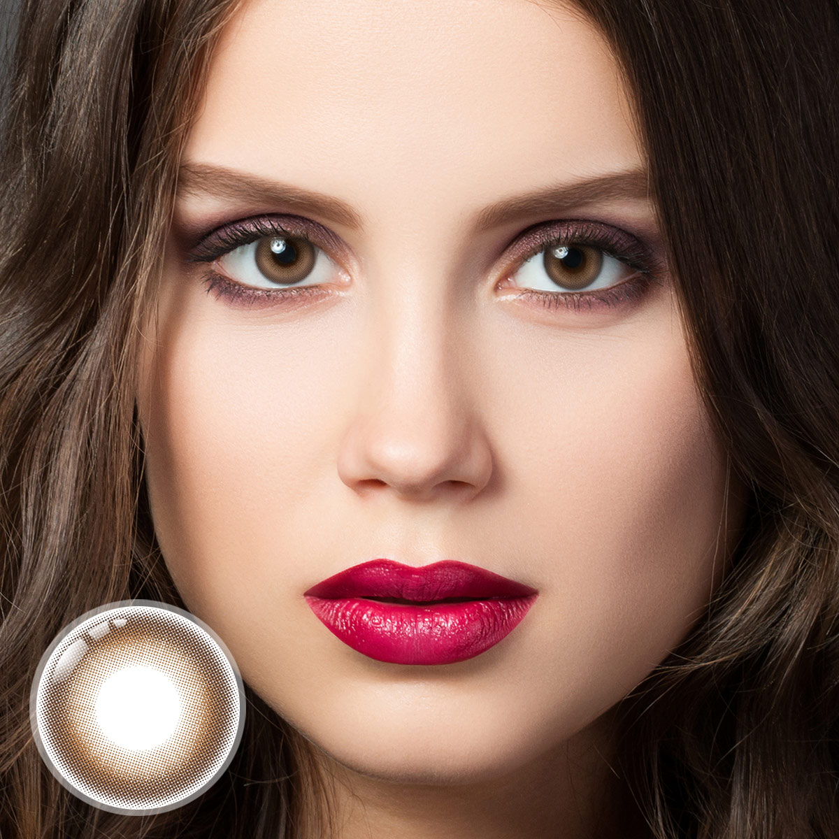 Fluffy Brown 6 Months Contact Lenses