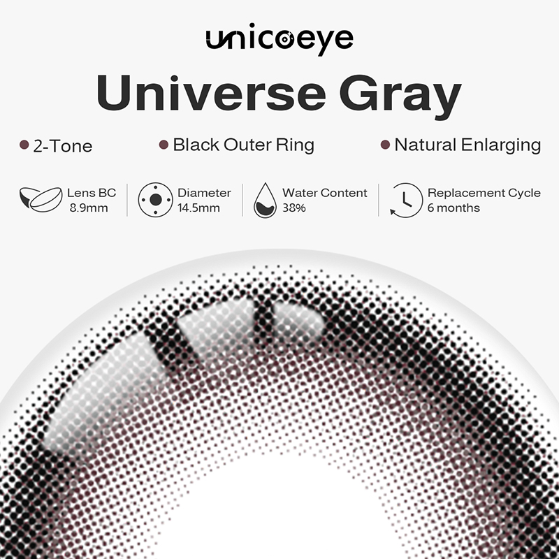 Universe Gray 6 Months Contact Lenses