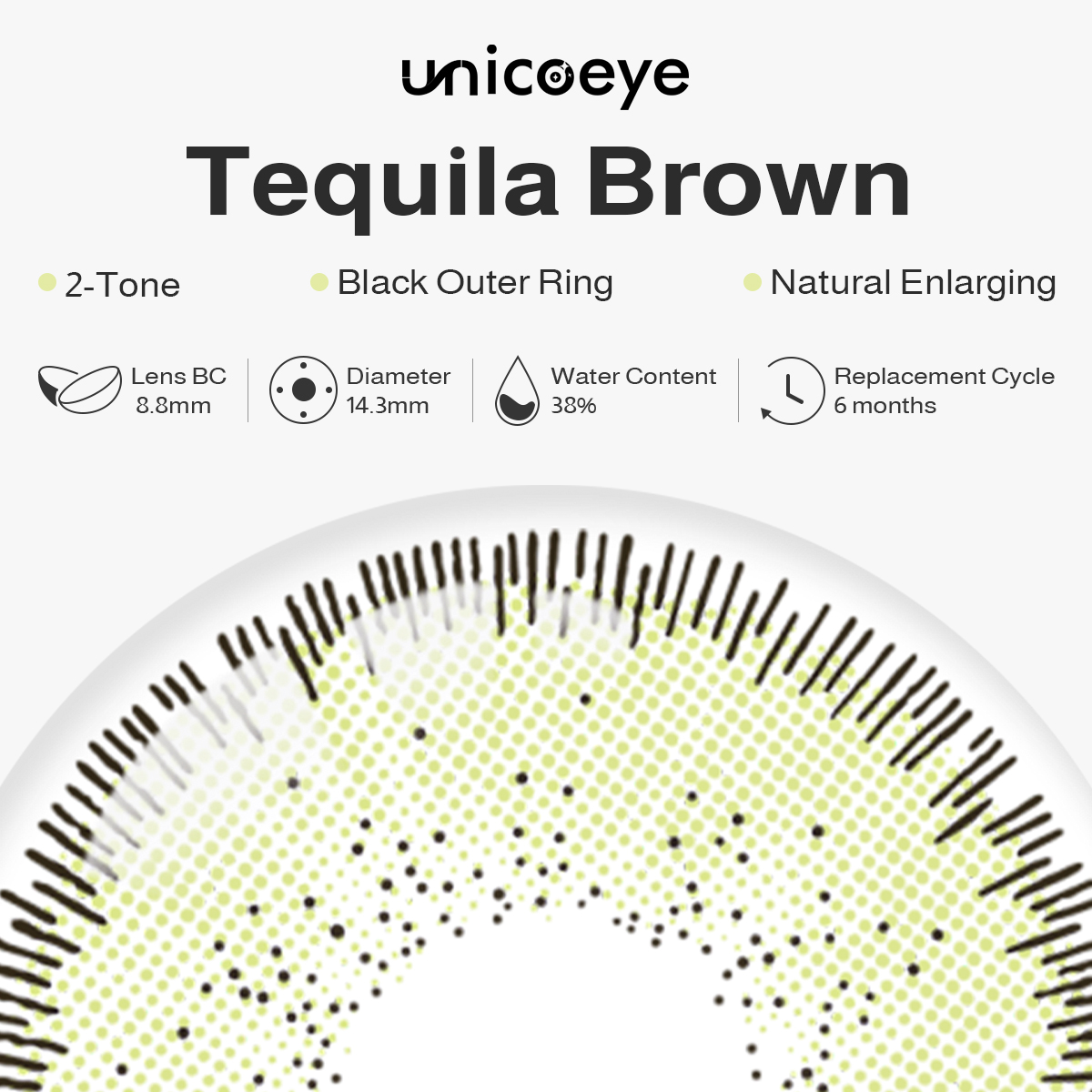 Tequila Brown 6 Months Contact Lenses
