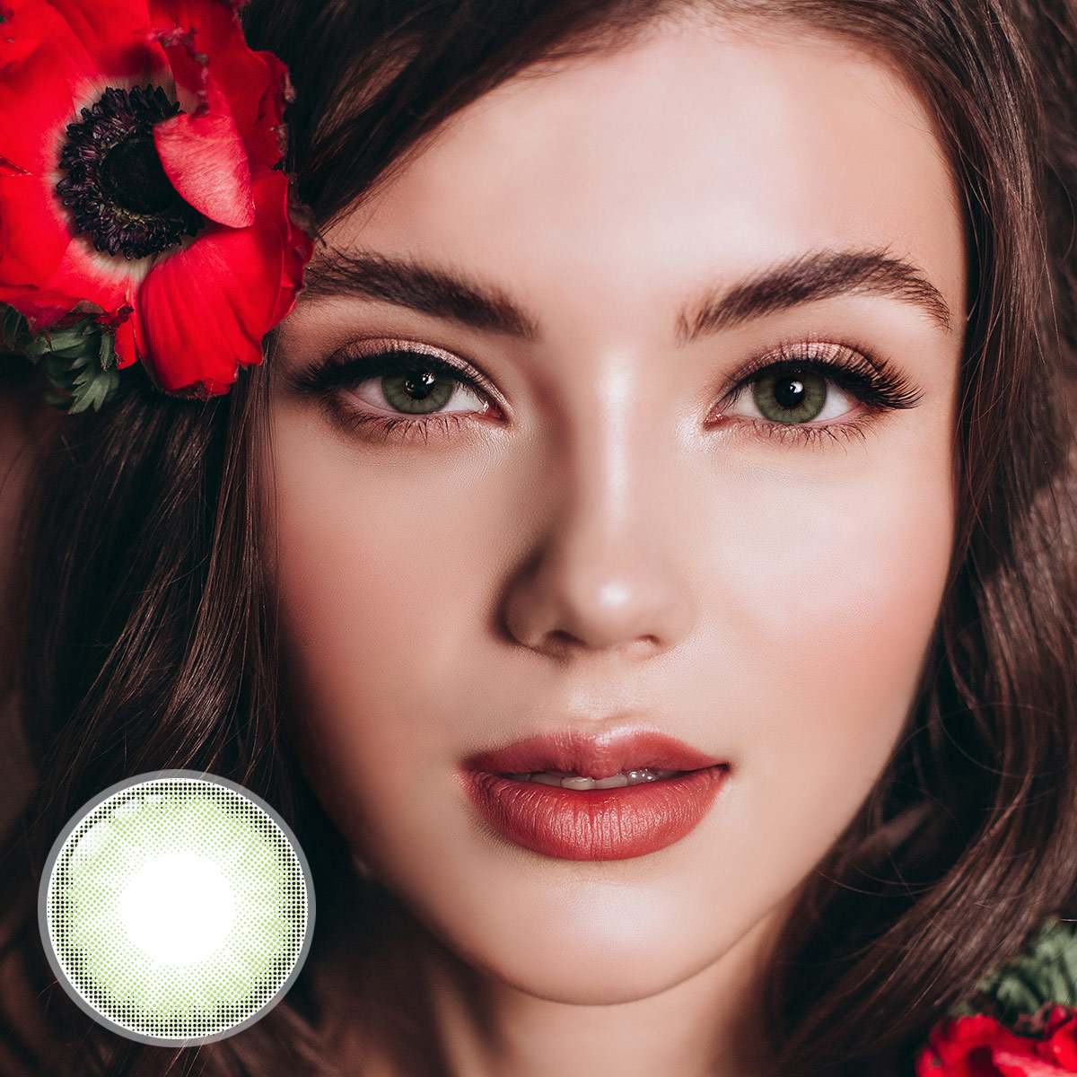 Leafy Forest Green 6 Months Contact Lenses