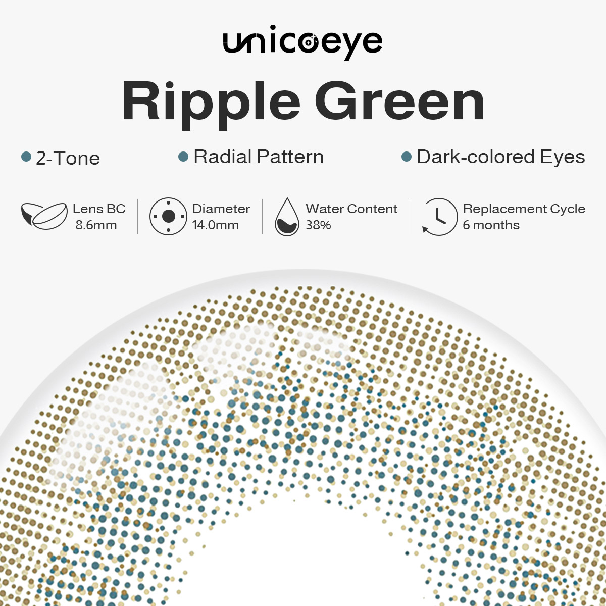 Ripple Green 6 Months Contact Lenses