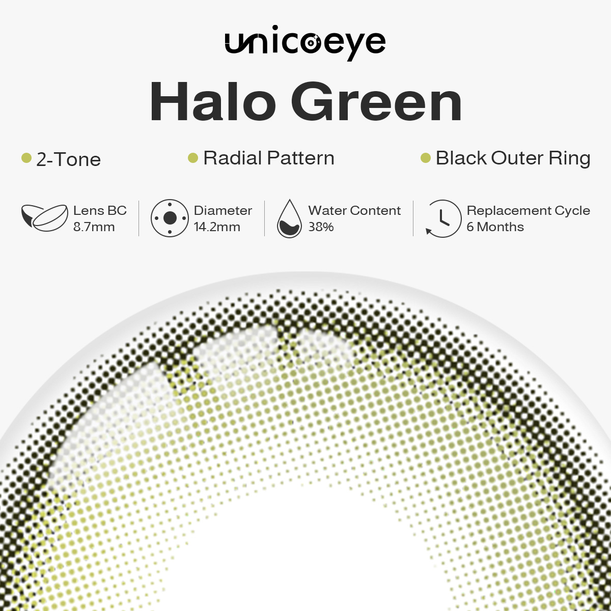 Halo Green 6 Months Contact Lenses