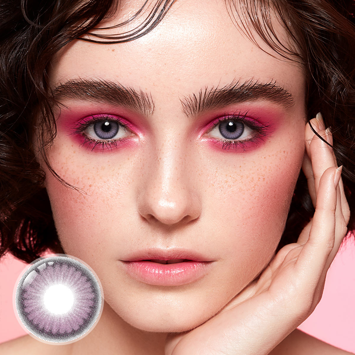 Supine Purple 6 Months Contact Lenses