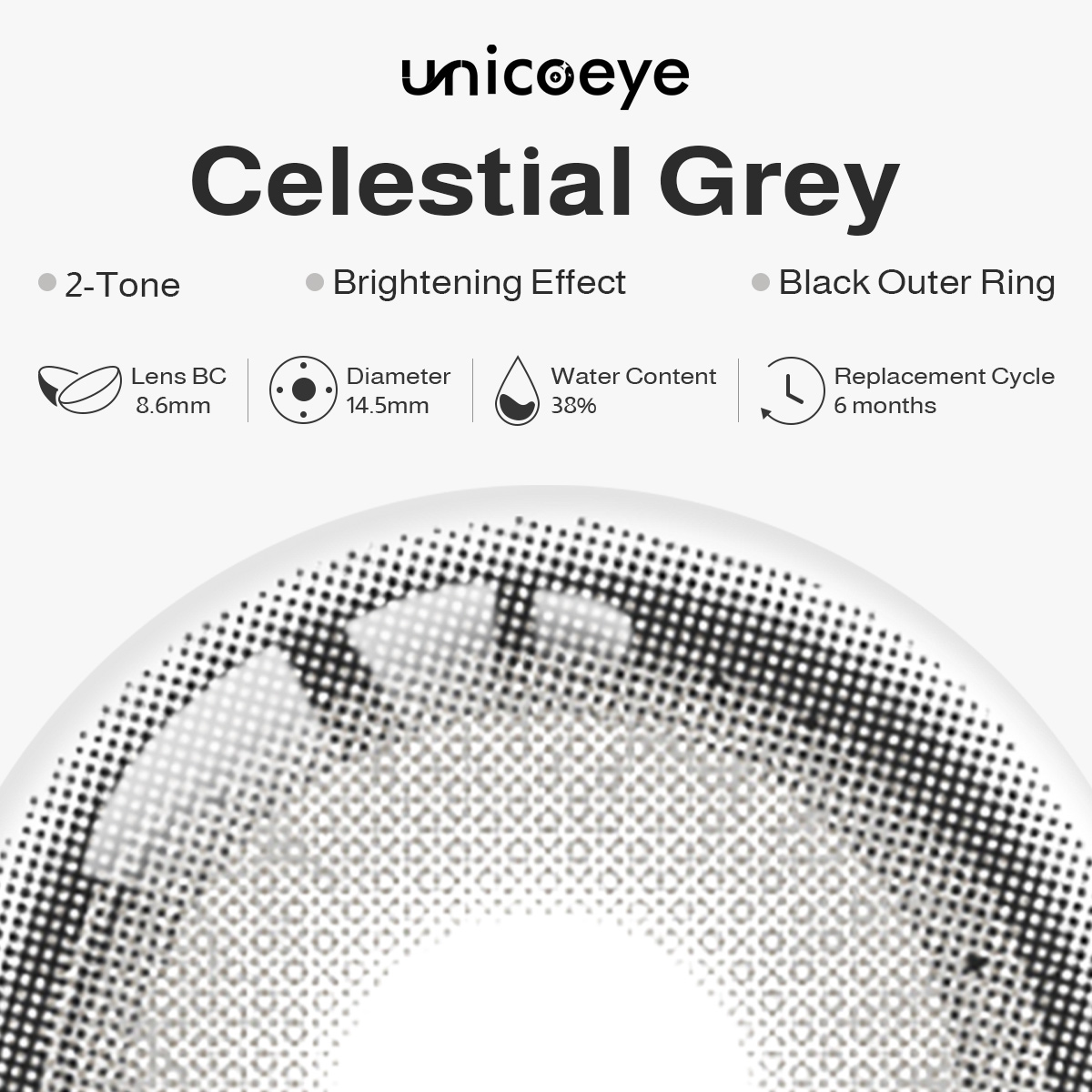 Celestial Grey 6 Months Contact Lenses
