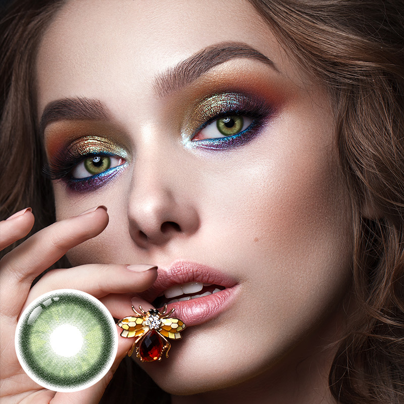 Solstice Green Yearly Contact Lenses | 2 Pcs