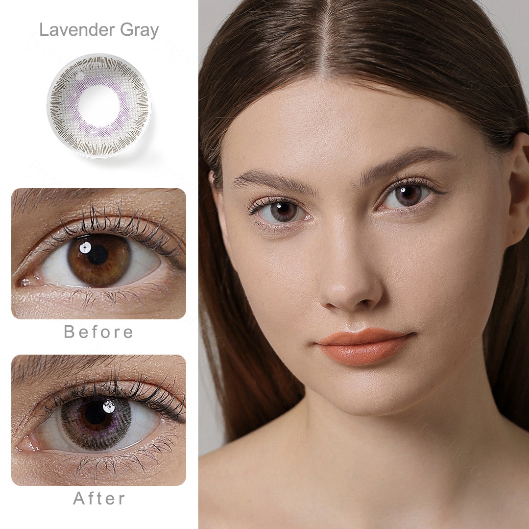 Elite Lavender Gray Yearly Contact Lenses