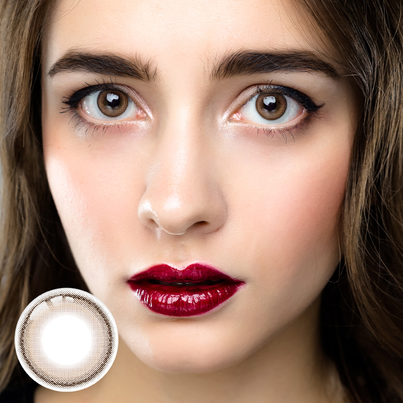 Peanut Brown 6 Months Contact Lenses