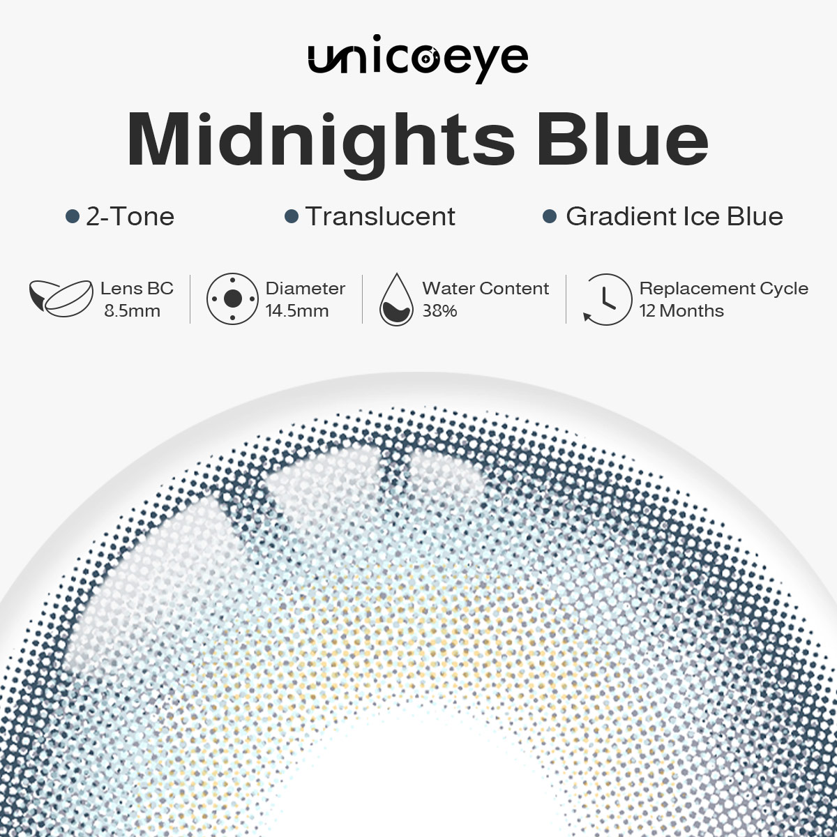 Midnights Blue Yearly Contact Lenses