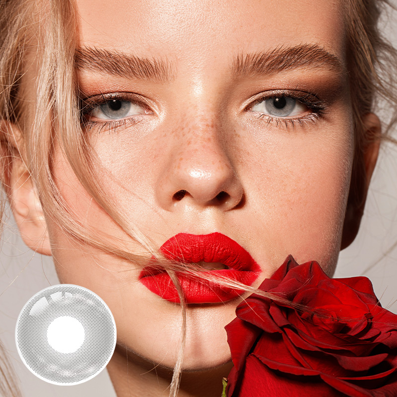 Glimmer Grey Yearly Contact Lenses