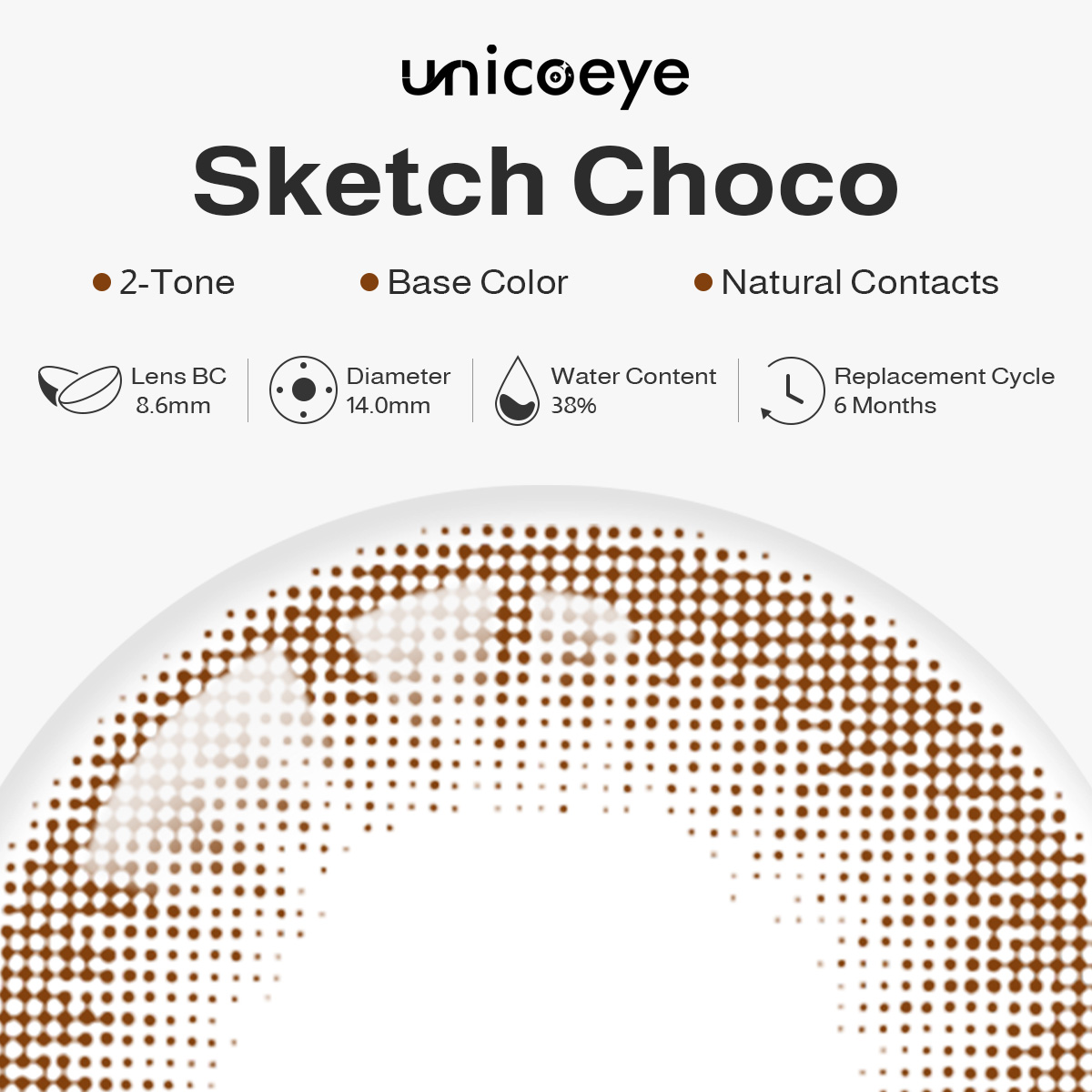 Sketch Choco 6 Months Contact Lenses
