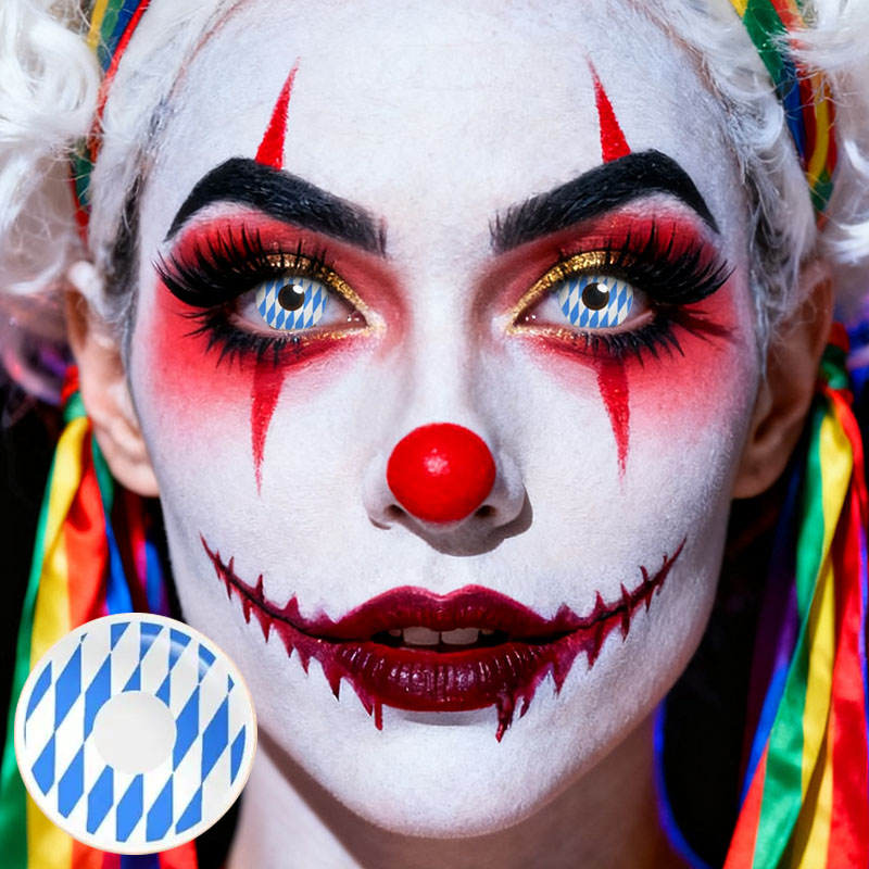 Pyramid Scheme Blue Costume Yearly Contact Lenses