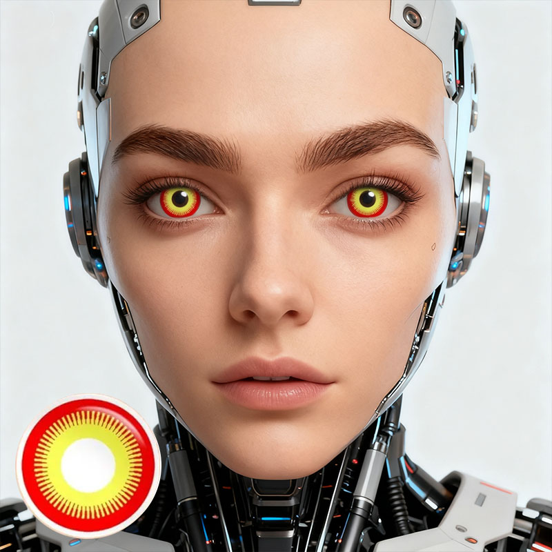 Sunset Blaze Red Costume Yearly Contact Lenses