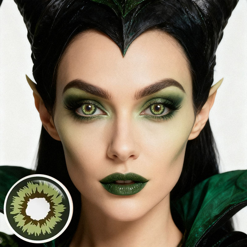 Wonderland Flame Green Costume Yearly Contact Lenses