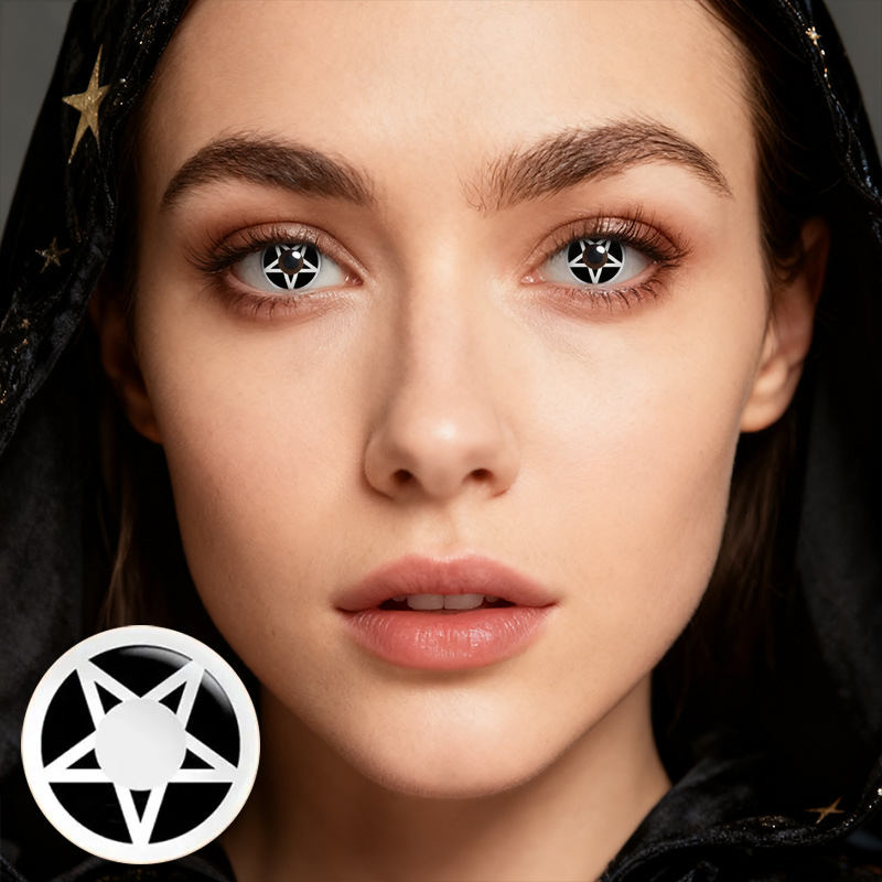 Astral Sigil Black Costume Yearly Contact Lenses