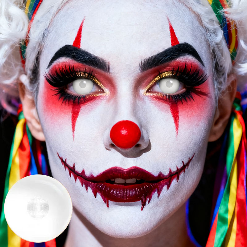 Screen White Costume Yearly Contact Lenses