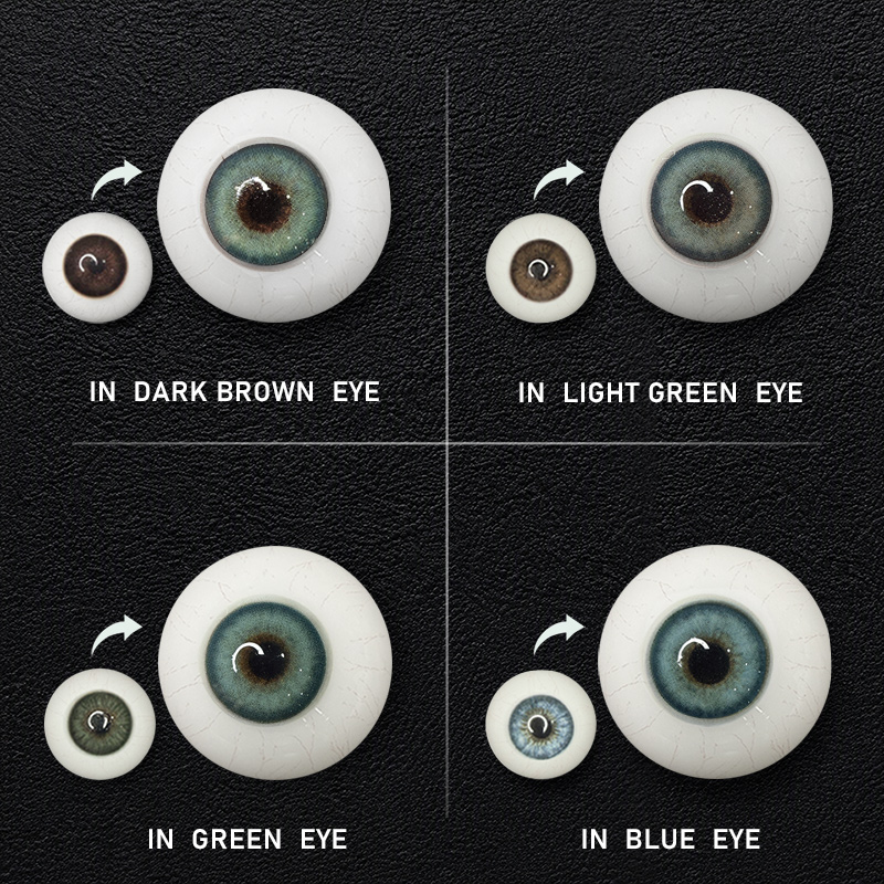 Basil Green Prescription Yearly Contact Lenses