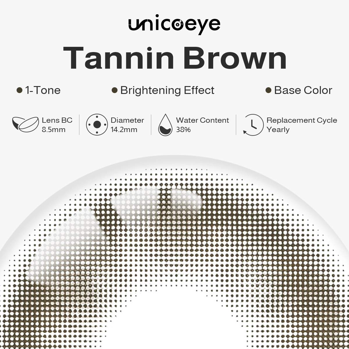 Tannin Brown Yearly Contact Lenses