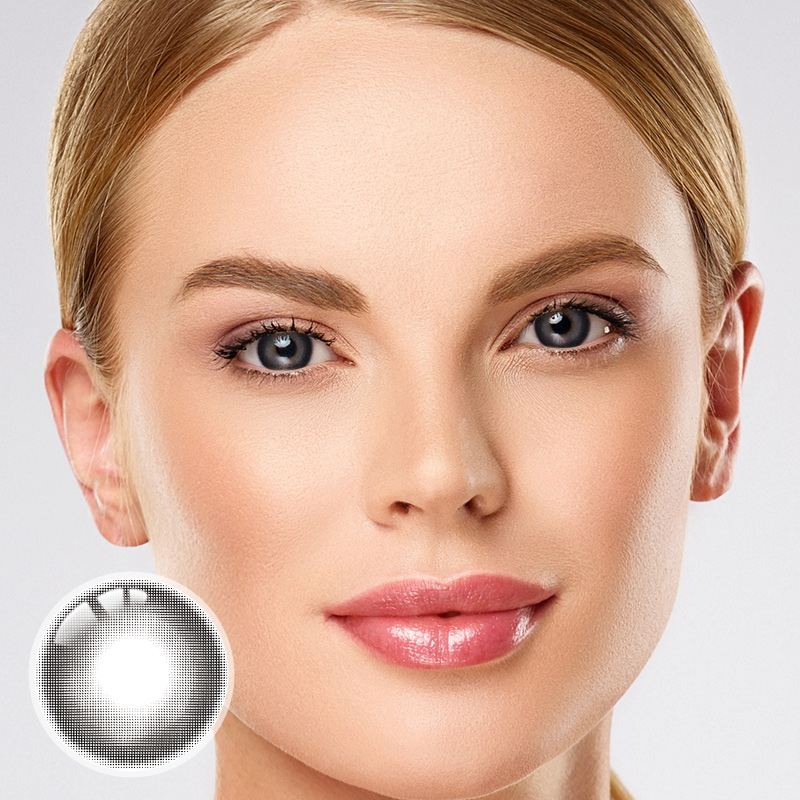 Cream Black Yearly Contact Lenses