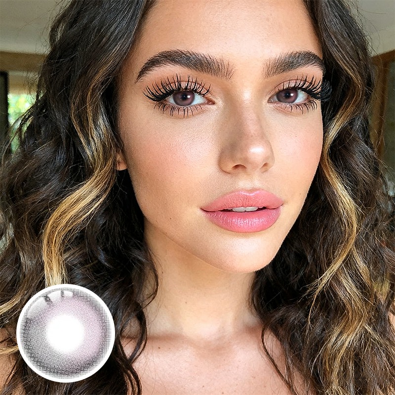 Peachy Pink Prescription Yearly Contact Lenses