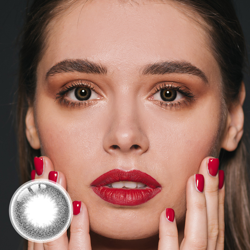 Oatmeal Black Yearly Contact Lenses