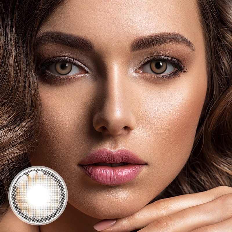 Lemon Brown Yearly Contact Lenses