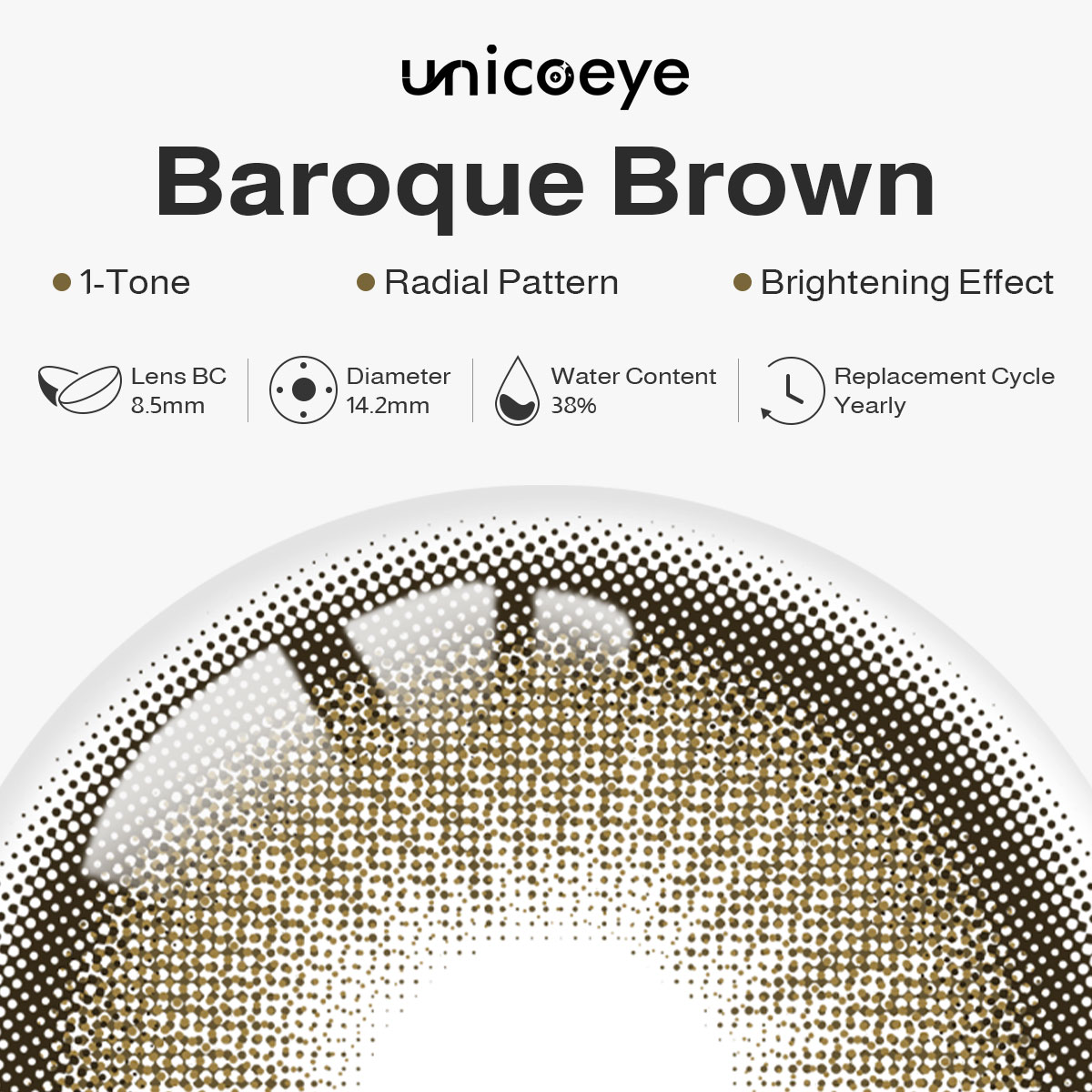 Baroque Brown Yearly Contact Lenses