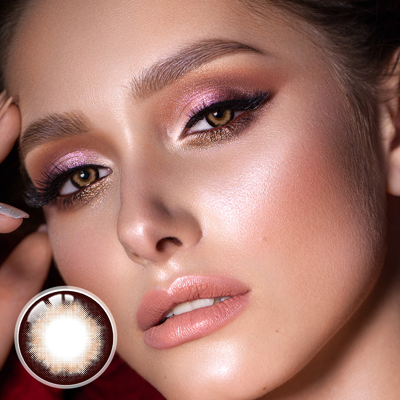 Maltball Brown Yearly Contact Lenses